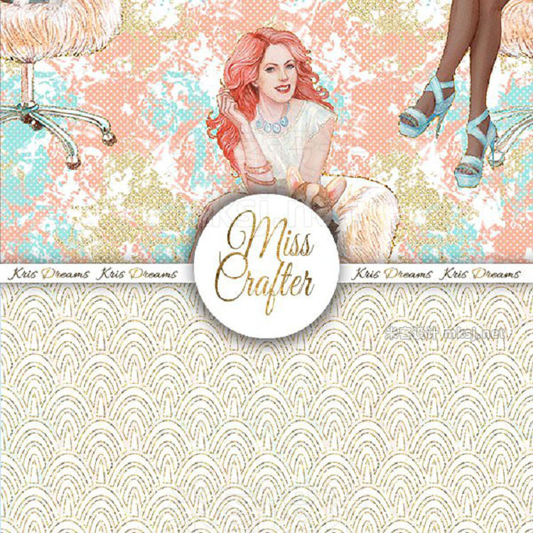png素材 Miss Crafter Digital Paper