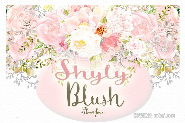 png素材 Shyly Blush Floral Collection