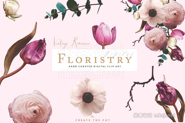 png素材 Digital Floristry - Vintage Romance