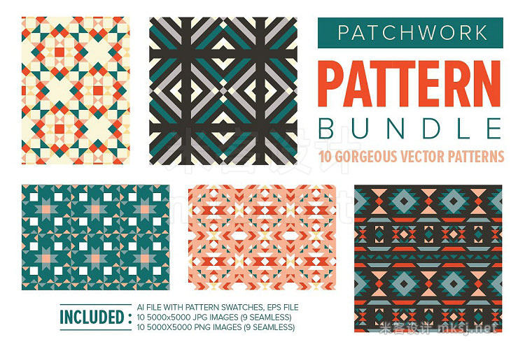 png素材 PATCHWORK Pattern Bundle