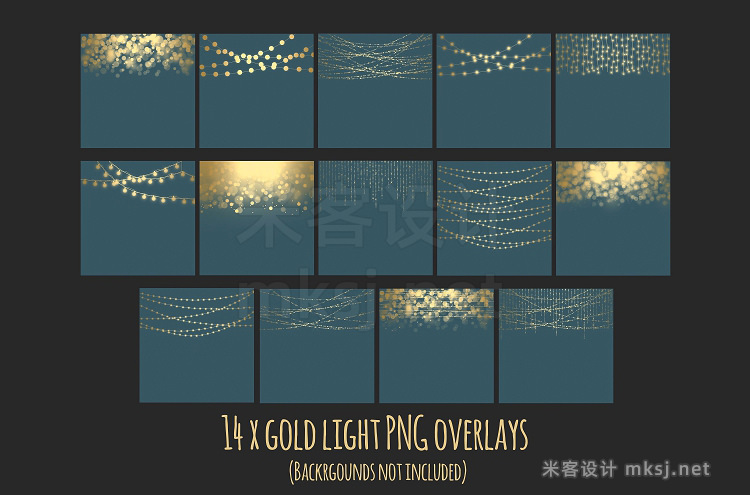 png素材 Gold Overlays