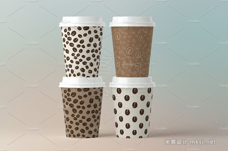 png素材 12 Coffee Seamless Patterns