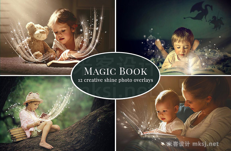 png素材 Magic Book photo overlays