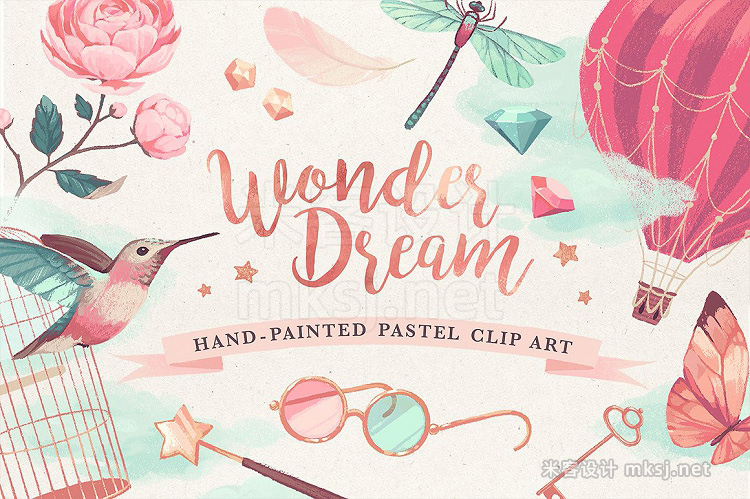 png素材 Wonderdream pastel clip art