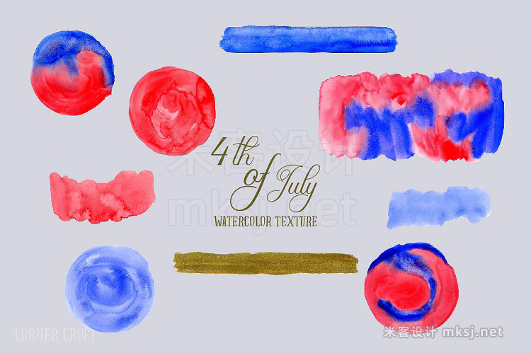 png素材 Red and Blue Texture 4th of July