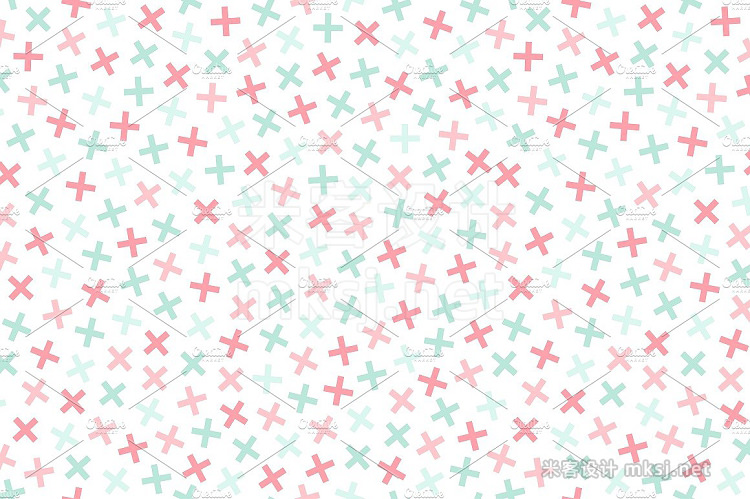 png素材 Delicate seamless color patterns set