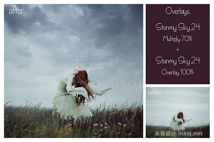 png素材 30 Stormy Sky Overlays