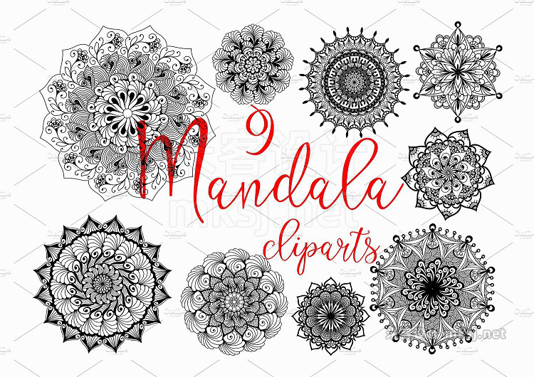 png素材 Mandala cliparts vectors