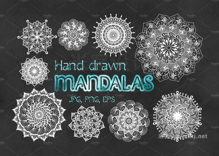 png素材 Mandala cliparts vectors