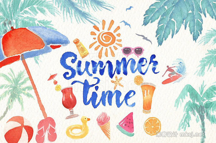 png素材 Summer time set