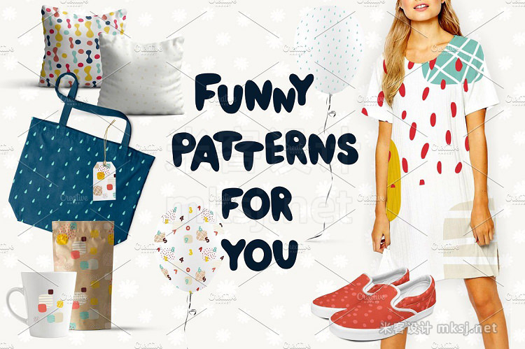 png素材 45 funny seamless patterns
