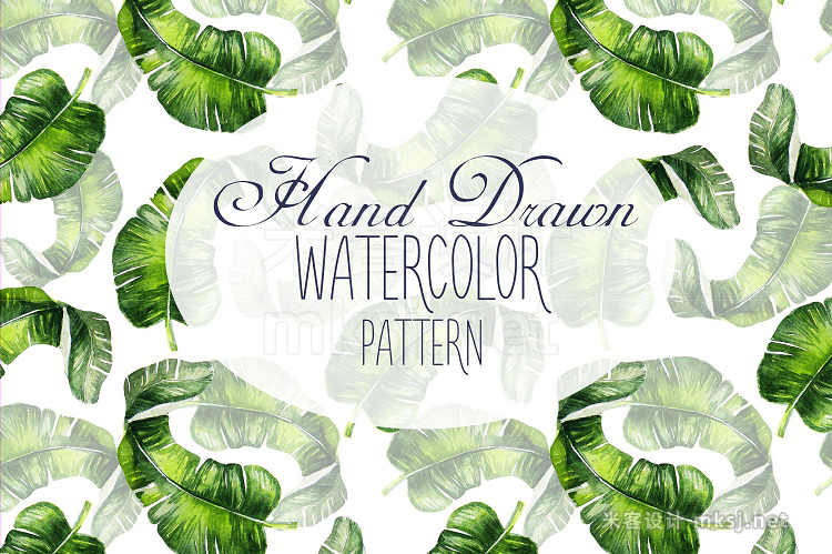 png素材 16 Hand Drawn Watercolor Pattern