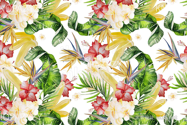 png素材 16 Hand Drawn Watercolor Pattern