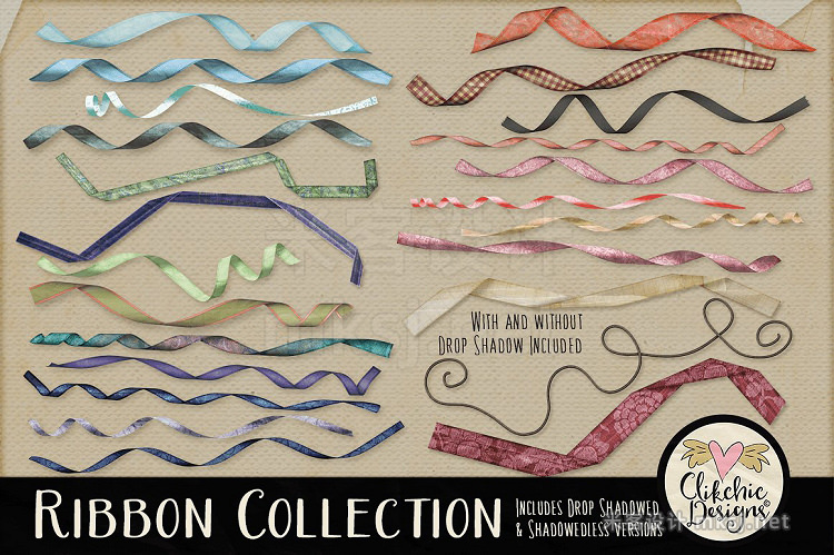 png素材 Curled Ribbon Collection