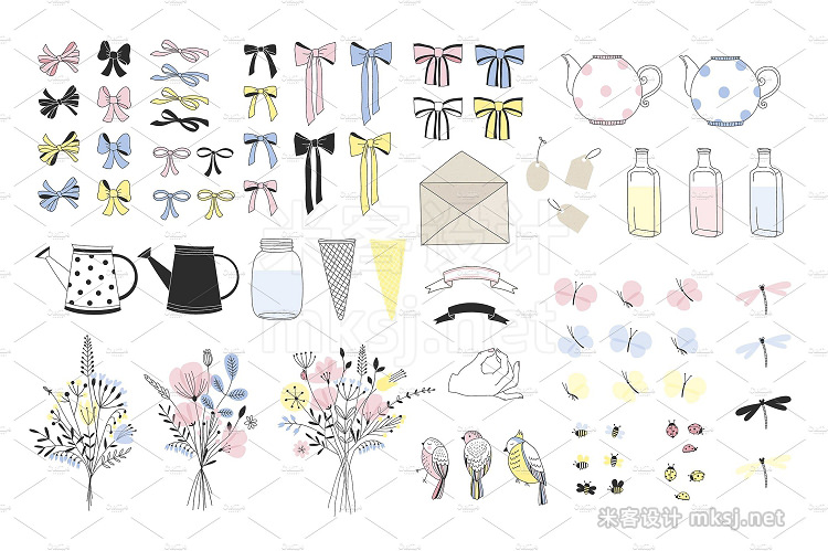 png素材 Graphic floral bundle