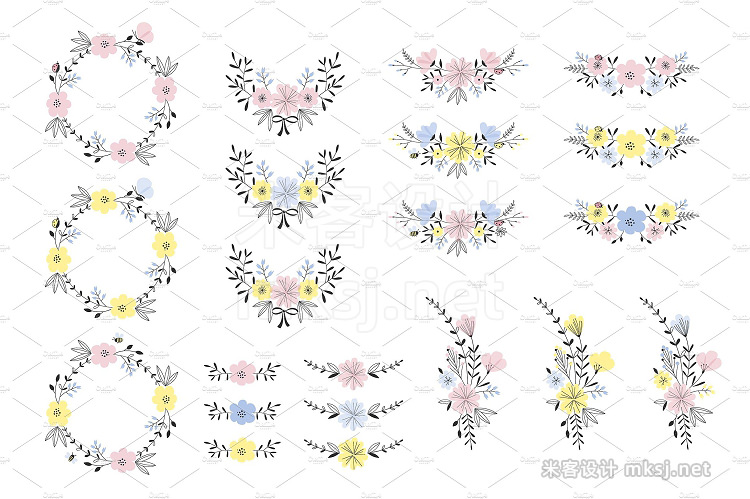 png素材 Graphic floral bundle