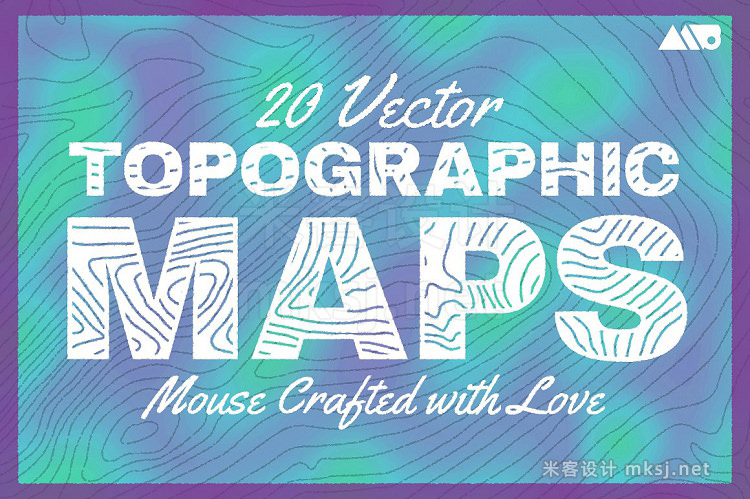 png素材 20 Topographic Maps Vector Pack