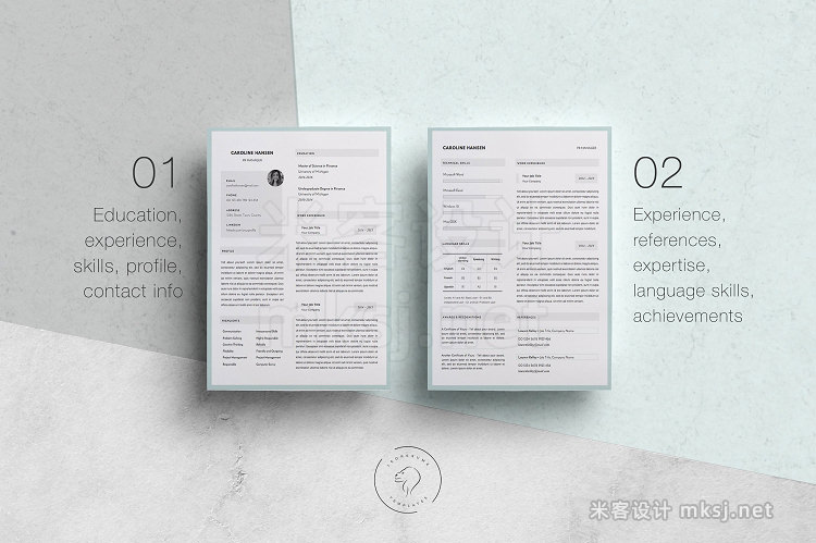 png素材 Resume and Cover Letter Template