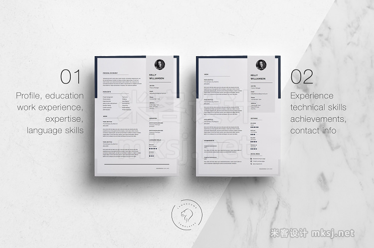 png素材 Resume Template Kit - 5 Pages