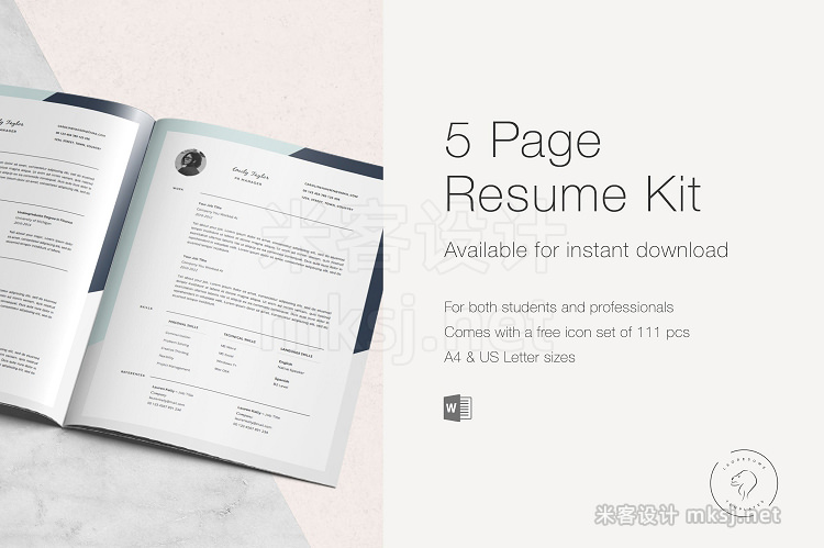 png素材 Professional Resume Template