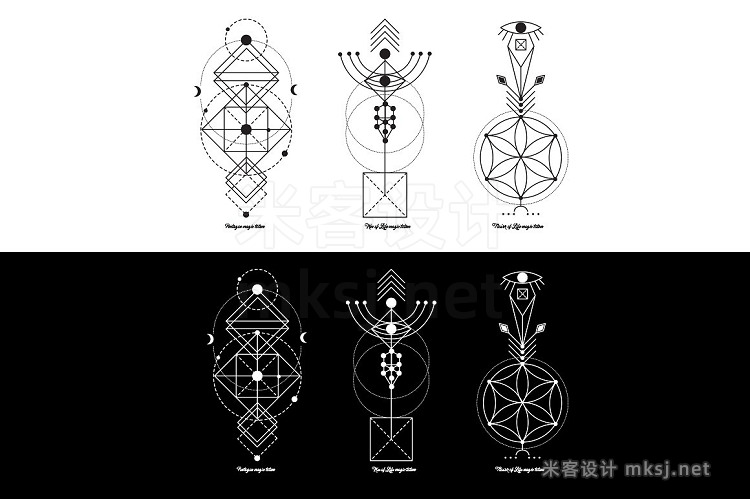 png素材 Sacred  Geometry Magic totem