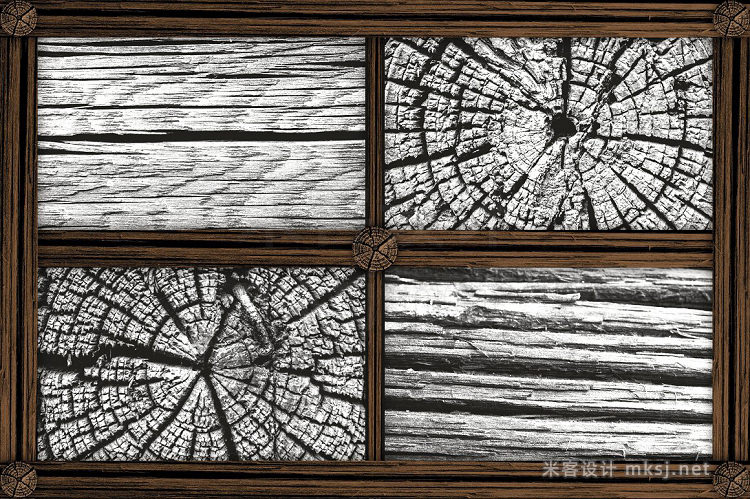 png素材 Old Wood Texture Pack 18 PNGs