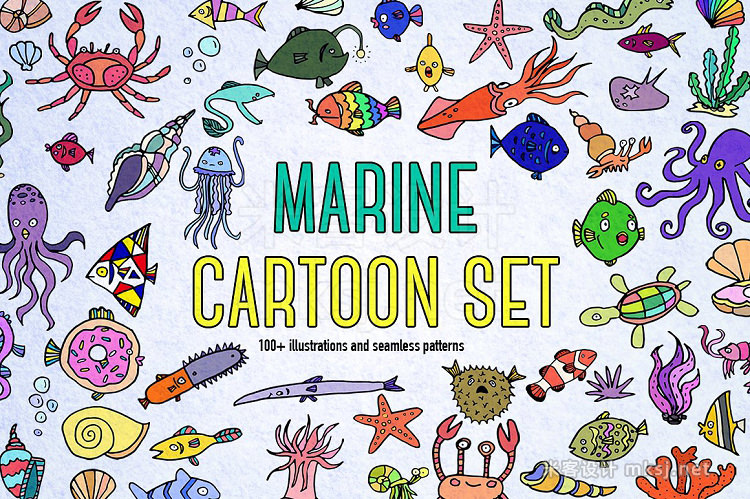 png素材 Marine cartoon set