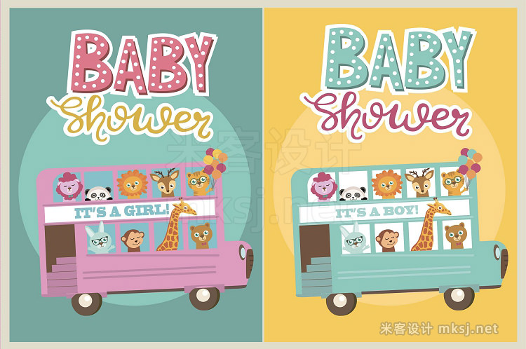 png素材 Air Baby illustration pattern