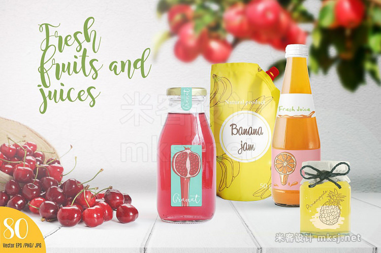 png素材 Fruits and juices