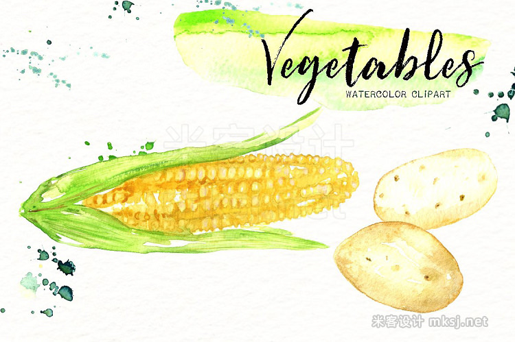 png素材 Vegetables Watercolor clipart