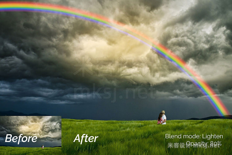 png素材 25 Rainbow Photo Overlays