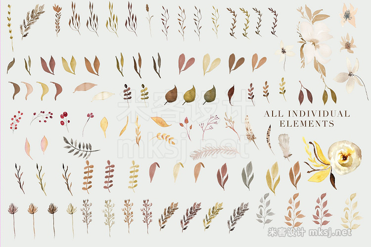 png素材 Fall for Autumn - Watercolor Clipart