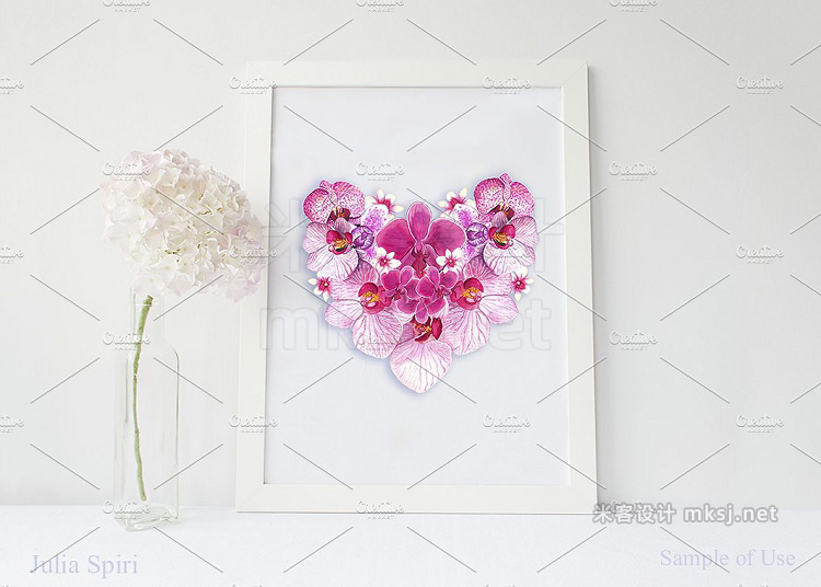 png素材 Orchids Watercolor Clip Art