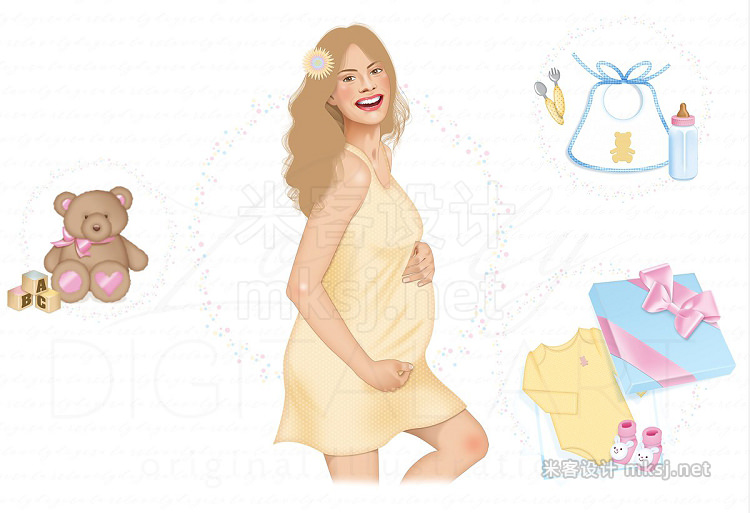 png素材 Baby Shower Digital Clip Art