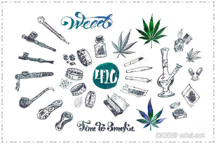 png素材 Weed Stoner gadgets accessories
