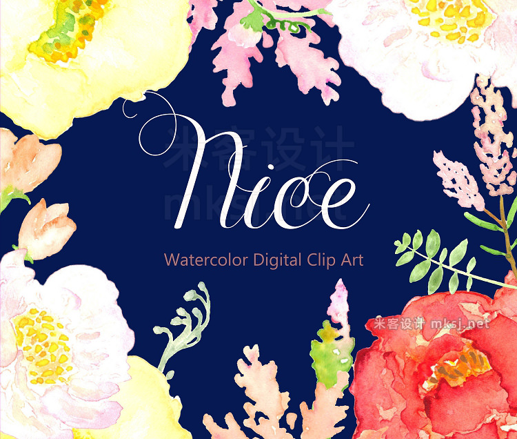 png素材 Wedding clipart Digital Watercolour