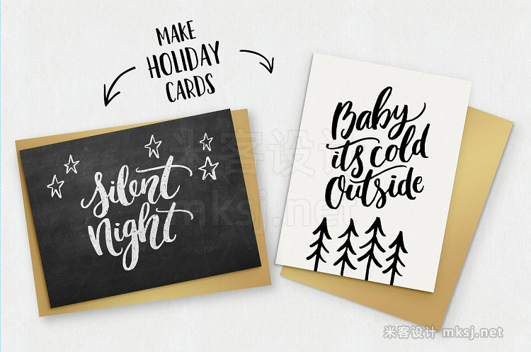 png素材 Christmas overlays quotes clipart