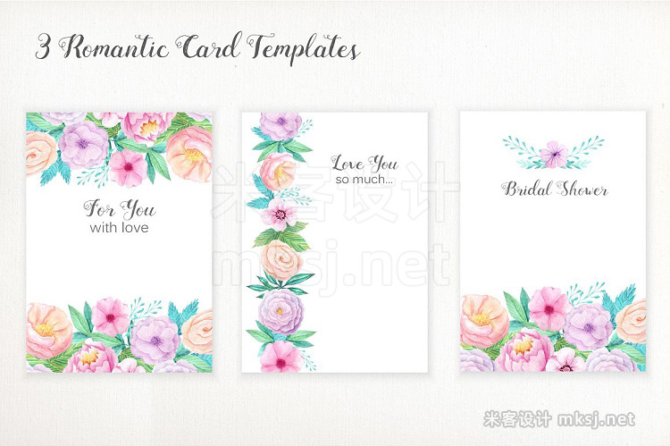 png素材 Shabby Chic Watercolor Pack
