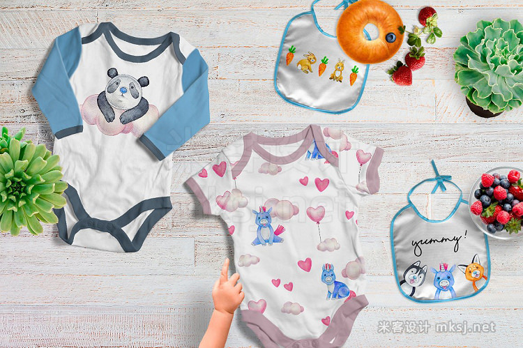 png素材 CUTE ANIMALS collection BABY SHOWER