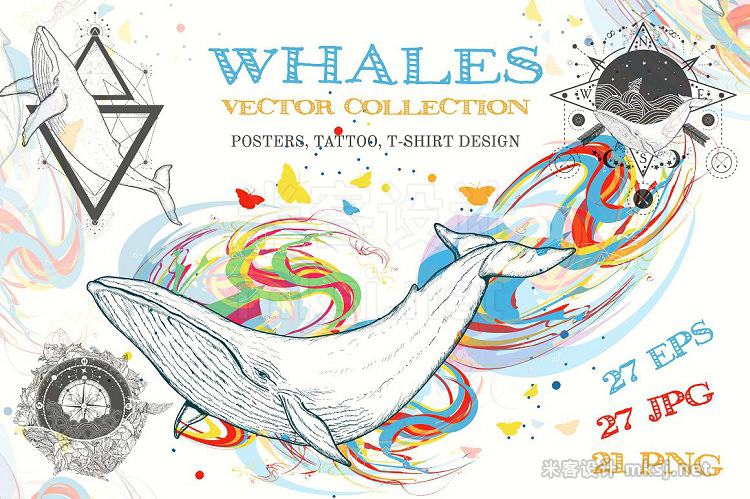 png素材 Whale collection