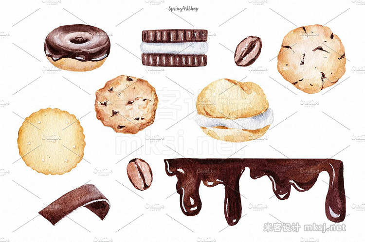 png素材 Chocolate Biscuits clipart