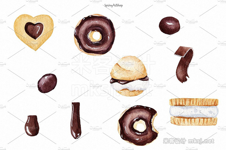 png素材 Chocolate Biscuits clipart