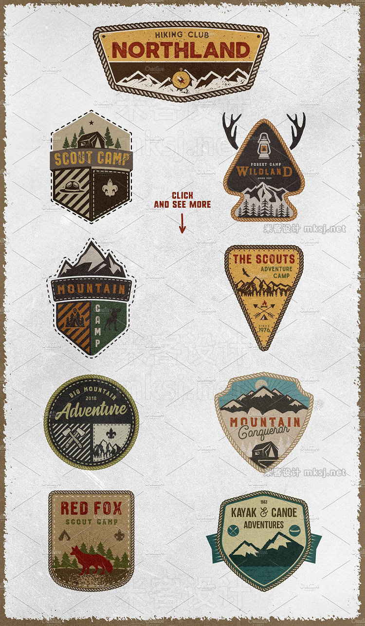 png素材 The Scouts Camping Badges