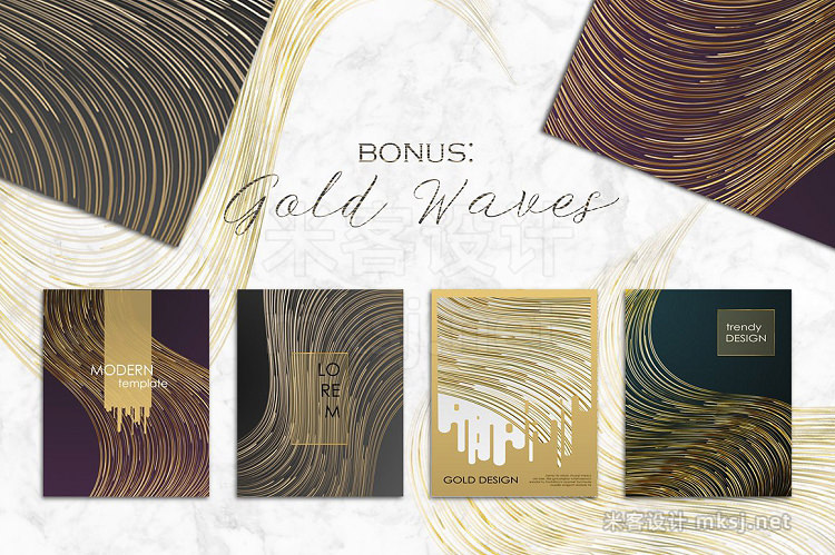 png素材 Gold MARBLE - creative cards