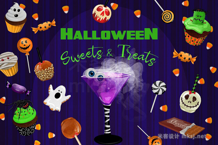 png素材 Halloween Sweets Treats Clipart