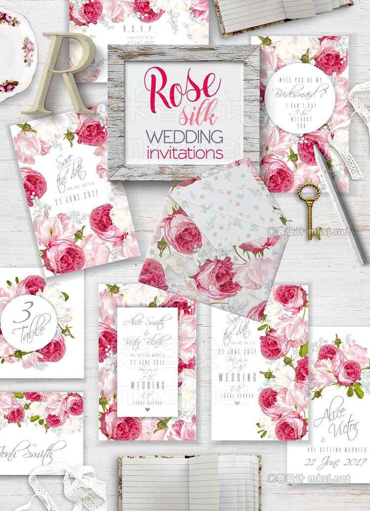 png素材 Rose Silk|Wedding invitations