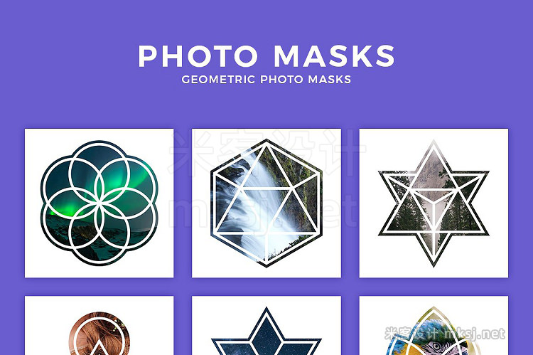 png素材 Geometric Photo Masks