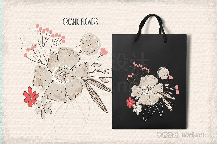 png素材 Organic Flowers