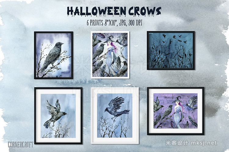 png素材 Halloween Crows Witch