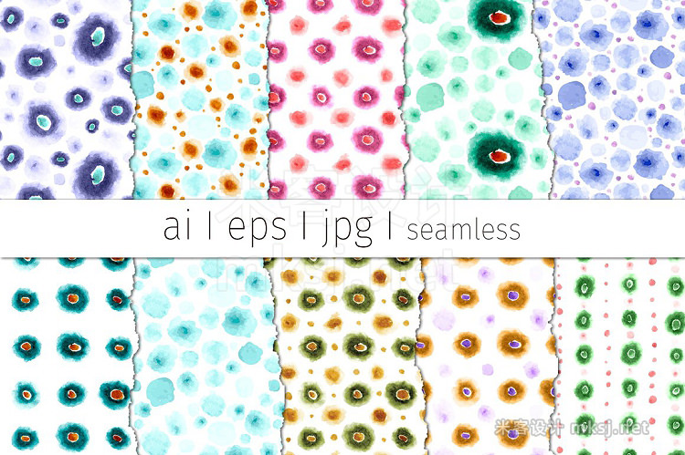 png素材 20 Spotted Patterns Bundle